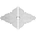 Ekena Millwork Melchor Diamond Ceiling Medallion, 67 1/4"W x 43 3/8"H x 4"ID x 2"P CM70X43ML2